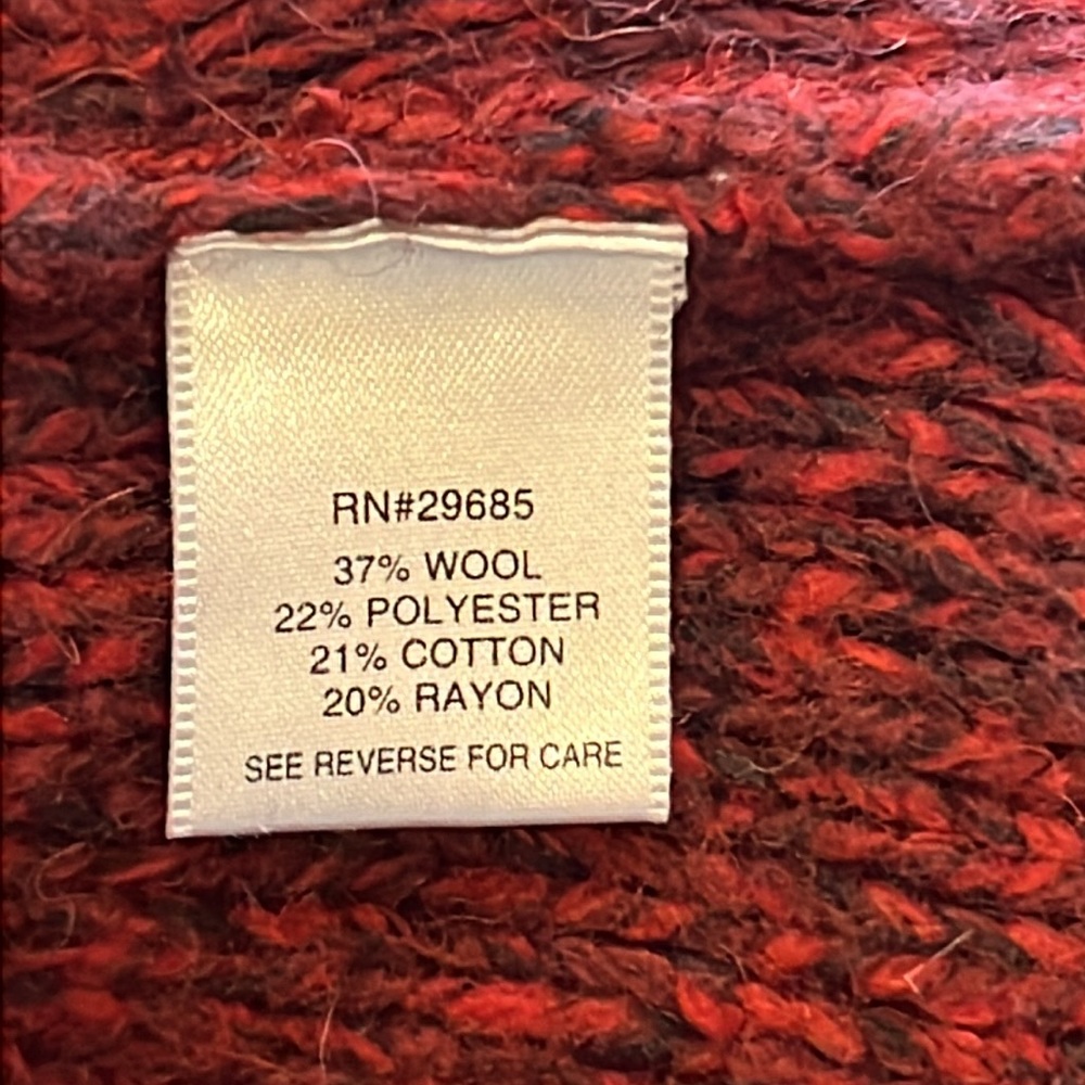 Pendleton Red Button Front Cardigan Sweater Wool … - image 6